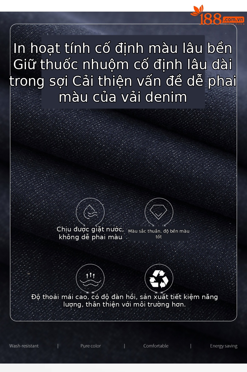 Quần jean nữ ống rộng dáng suông, cạp cao, chất denim chống phai màu, mỏng nhẹ mùa xuân — Xanh da trờicolor chi tiết 3