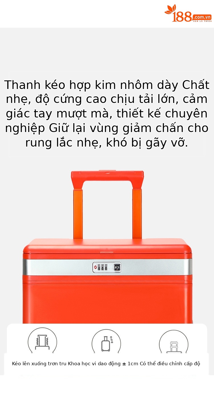 Vali đựng đồ trang điểm chuyên nghiệp có gương điều chỉnh độ sáng, nắp mở bên hông, ngăn sâu lớn, tích hợp USB và giá đỡ cốc — Đêm cực đen + tay cầm đen + bánh xe đen chi tiết 14