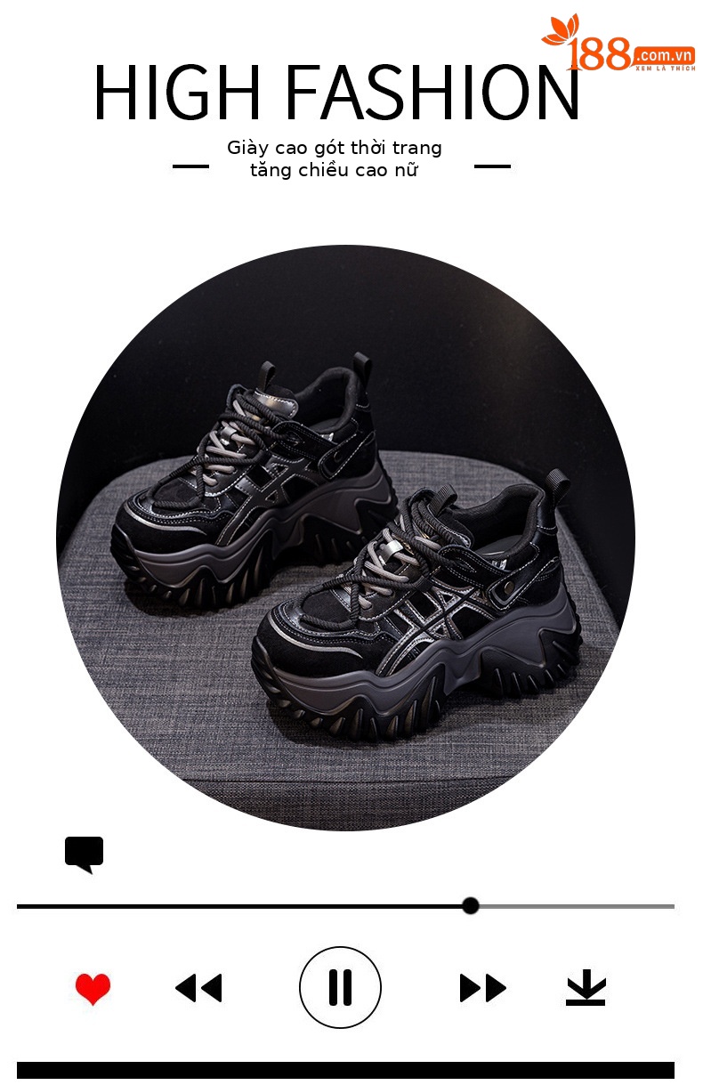 Giày sneaker nữ đế dày tăng chiều cao phong cách Hàn Quốc mùa thu đông 2026 — 5006-1 lót lông nâu, 5006-1 lót lông đen, 5006 một lớp màu kem, 5006 một lớp nâu chi tiết 5