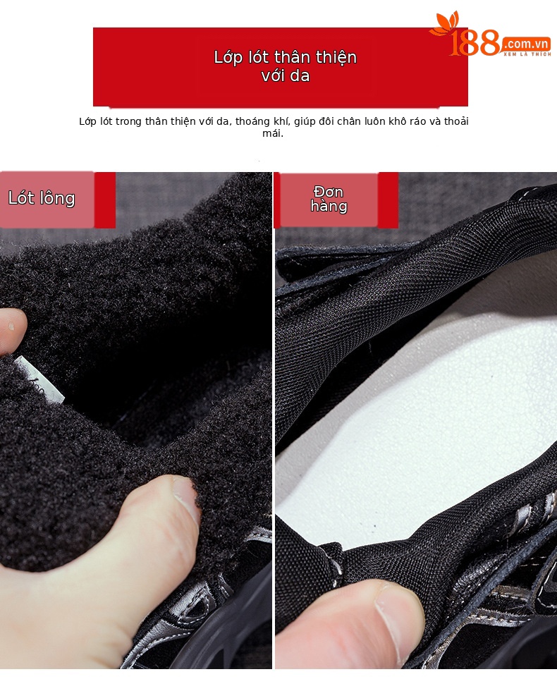 Giày sneaker nữ đế dày tăng chiều cao phong cách Hàn Quốc mùa thu đông 2026 — 5006-1 lót lông nâu, 5006-1 lót lông đen, 5006 một lớp màu kem, 5006 một lớp nâu chi tiết 8