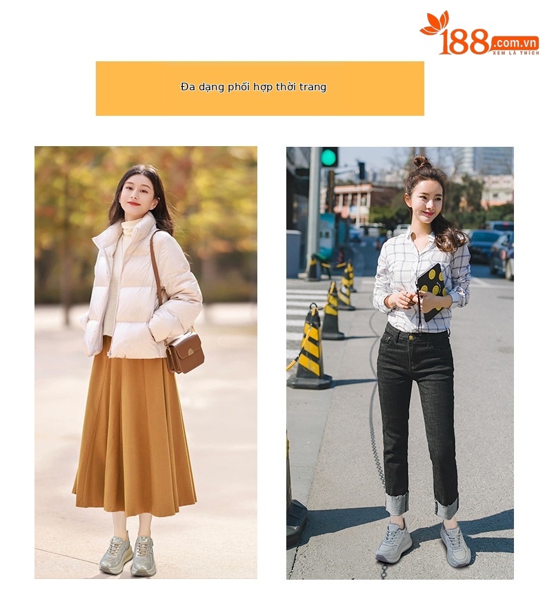 Giày sneaker nữ đế dày phong cách thể thao thời trang — M2997-1 Lông xám, M2997-1 Lông champagne, M2997 Lót đơn champagne, M2997 Lót đơn xám chi tiết 6