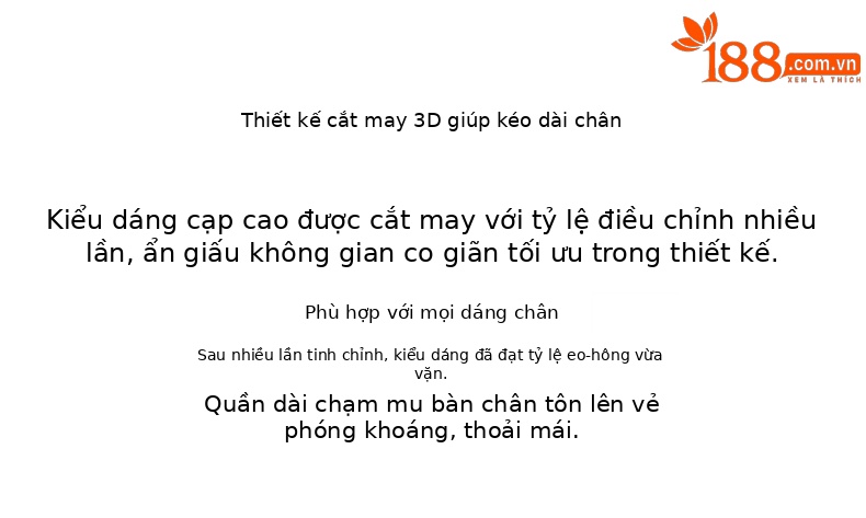 Quần tây nữ ống loe nhẹ eo cao vải rũ mềm — màu đen chi tiết 2