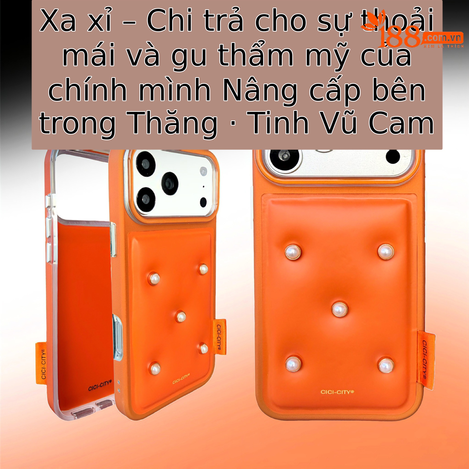 Ốp lưng iPhone da IMD vân kim loại – chống sốc, chống trầy, full viền dày — Hồng đào yêu, Cam tinh vũ, Nâu mocha, Xanh lam thiên tĩnh chi tiết 8