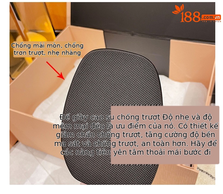 Giày cao gót nữ mũi vuông đế xuồng platform da bò sơn — màu đen chi tiết 6