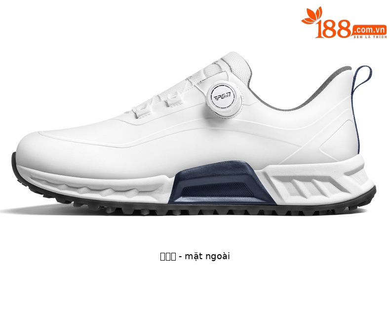 Giày golf nam PGM đế TPU chống nước, đệm êm, xoay núm chỉnh dây — XZ451-Xanh trắng, XZ451-Trắng bóng cánh hạc chi tiết 17