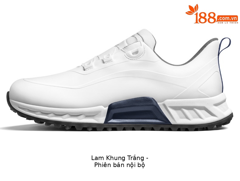 Giày golf nam PGM đế TPU chống nước, đệm êm, xoay núm chỉnh dây — XZ451-Xanh trắng, XZ451-Trắng bóng cánh hạc chi tiết 18