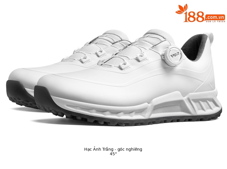 Giày golf nam PGM đế TPU chống nước, đệm êm, xoay núm chỉnh dây — XZ451-Xanh trắng, XZ451-Trắng bóng cánh hạc chi tiết 21