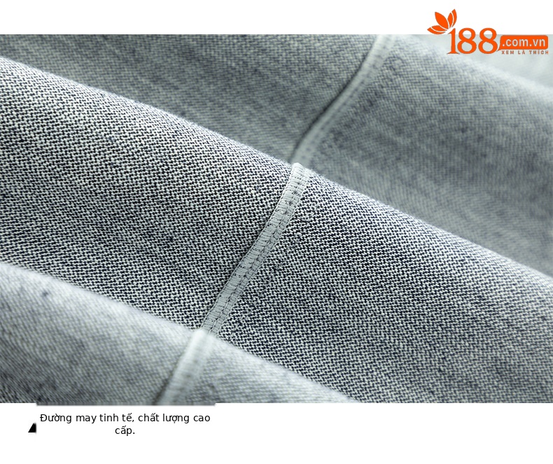 Áo vest gile denim không tay nữ kèm chân váy bút chì phối bộ — Mã màu xanh dương - AC66031 chi tiết 19