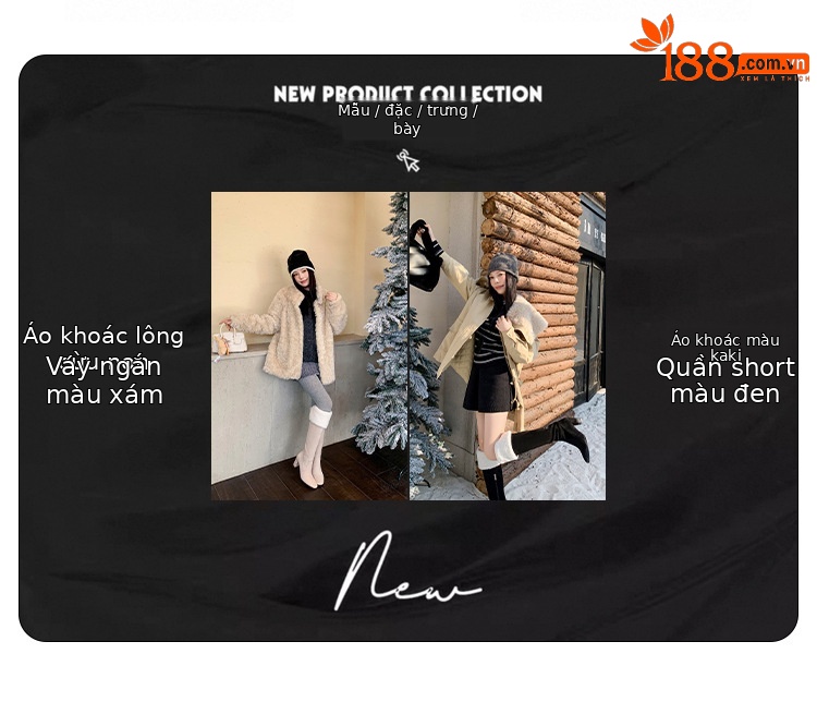 Boot nữ cổ cao ôm bắp chân lông cừu ấm, gót thô 5 cm, phong cách cưỡi ngựa — màu đen chi tiết 5