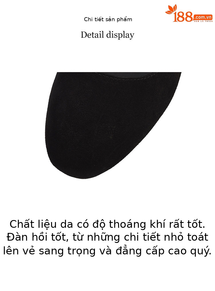 Giày Mary Jane nữ quai ngang mũi tròn họa tiết da báo, gót xuồng cao 5 cm — Trang chủ chi tiết 5