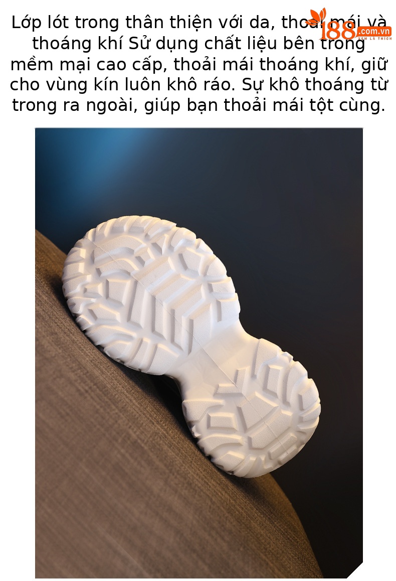 Giày sneaker nữ chunky đế dày tăng chiều cao phong cách thể thao — màu hồng chi tiết 8