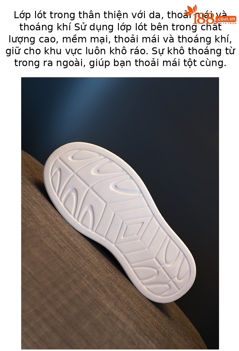Giày sneaker nữ đế dày tăng chiều cao, phong cách thời trang đa năng — màu be chi tiết 7