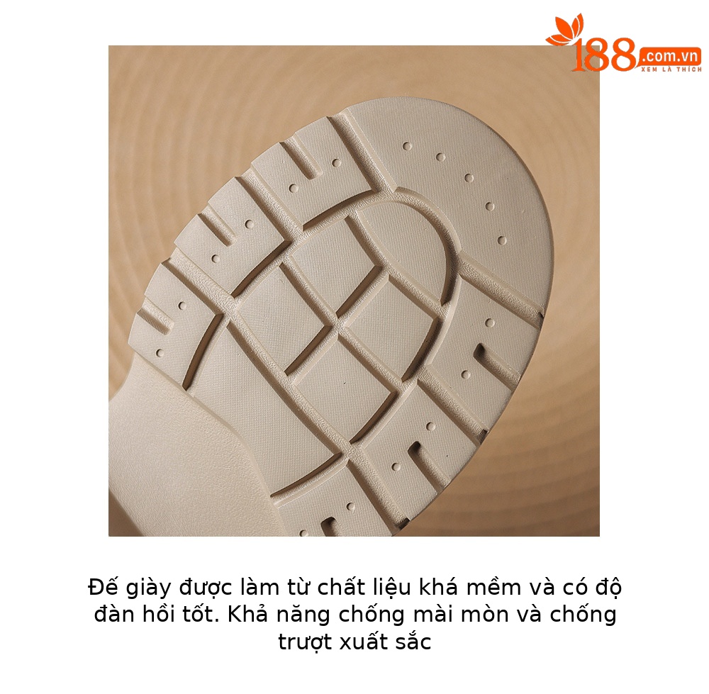 Giày loafer nữ đế xuồng platform da lông ngựa gót 7.5 cm — màu đen, màu mơ chi tiết 8