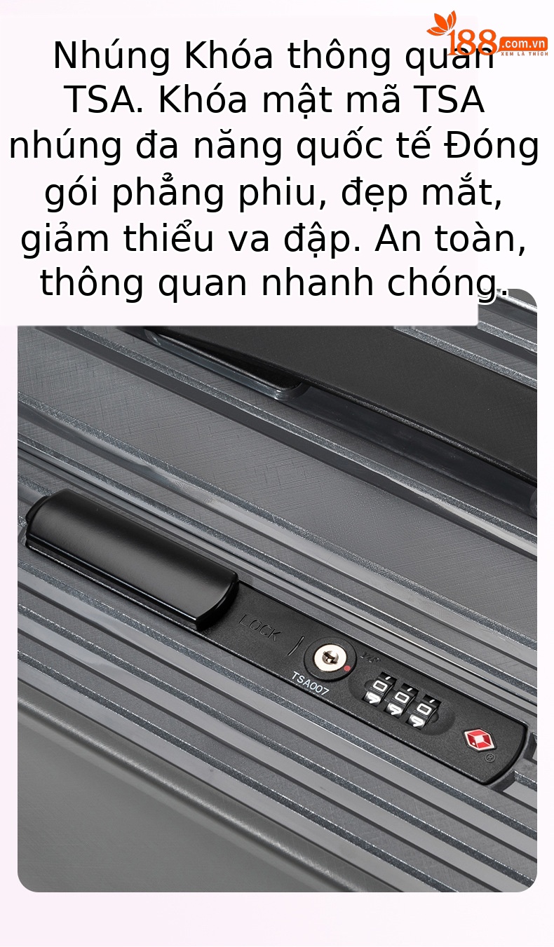 Vali nhựa PC chịu lực bánh xe xoay 360 độ, chống rơi vỡ, có ngăn đựng laptop — Injection Molding PC Double vách ngăn với túi lưới màu cam chi tiết 20