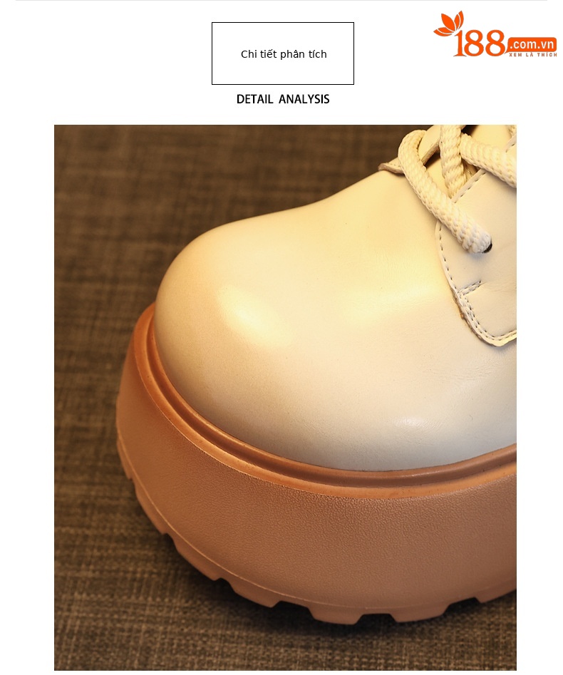 Giày loafer nữ đế dày tăng chiều cao phong cách Hàn Quốc — màu đen chi tiết 7
