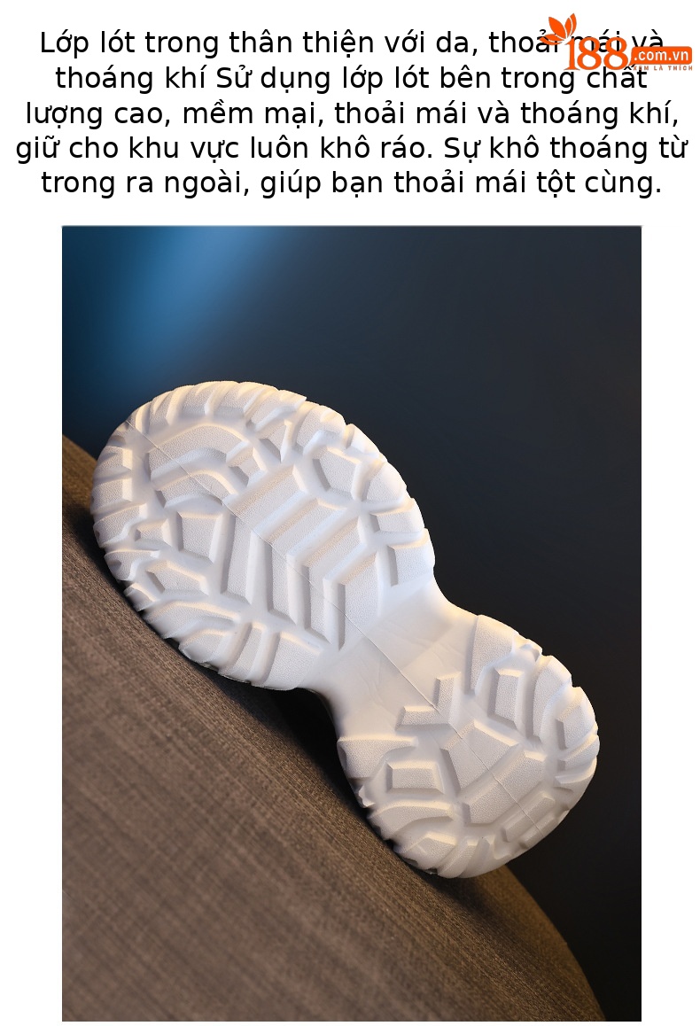 Giày sneaker nữ đế dày tăng chiều cao phong cách daddy chunky — màu đen chi tiết 8