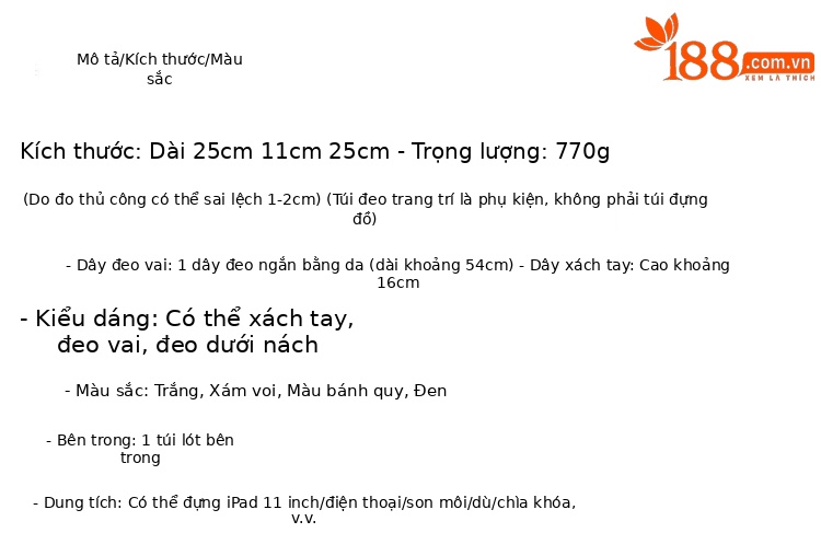Túi tote da thật cao cấp dáng đeo vai nách, thiết kế rộng lòng, phong cách thời trang đi làm — Màu bánh quy chi tiết 2