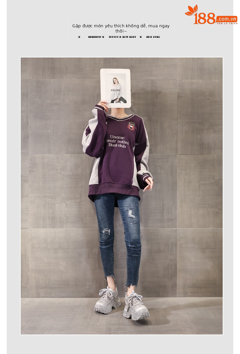 Giày sneaker nữ đế dày tăng chiều cao phối đá lấp lánh lưới thoáng khí — màu be chi tiết 6