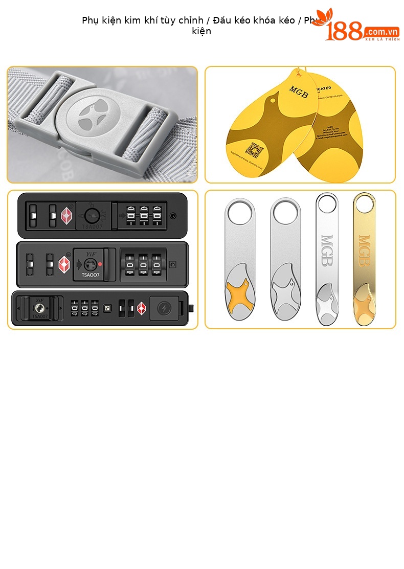 Vali nhựa PC 20 inch bánh xe xoay 360 độ mở trước, thiết kế đẹp, chứa được laptop — Injection Molding PC Double vách ngăn với túi lưới màu cam chi tiết 5
