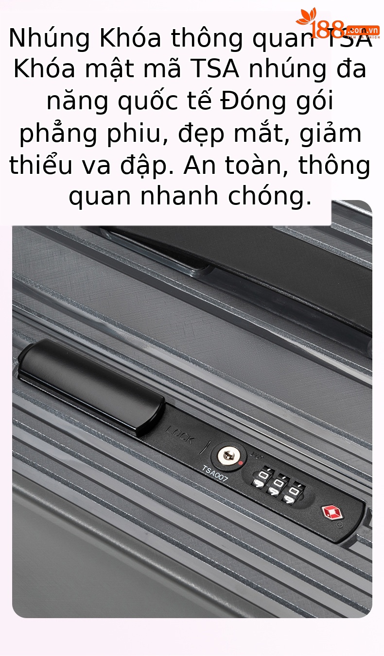 Vali nhựa PC 20 inch bánh xe xoay 360 độ mở trước, thiết kế đẹp, chứa được laptop — Injection Molding PC Double vách ngăn với túi lưới màu cam chi tiết 20