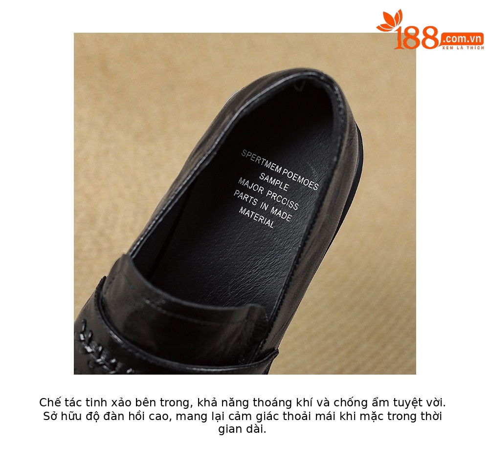 Giày loafer nữ đế dày da cừu non phong cách JK — màu nâu chi tiết 19