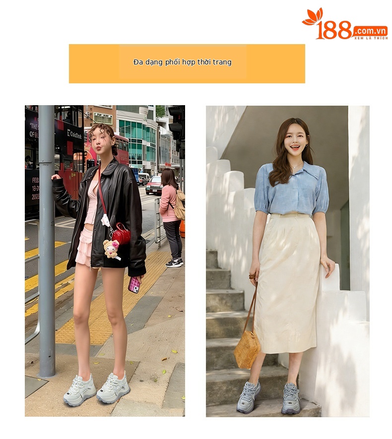 Giày sneaker nữ đế dày phong cách thể thao tăng chiều cao — 5008 lót đơn trắng, 5008 lót đơn xám, 5008-1 lót lông trắng, 5008-1 lót lông xám chi tiết 5
