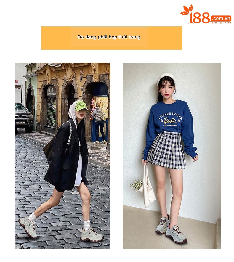 Giày sneaker nữ chunky đế dày phối đá pha lê, tăng chiều cao, siêu nhẹ, thể thao thời trang — 5022-1 đỏ lót lông, 5022 đỏ một lớp chi tiết 6