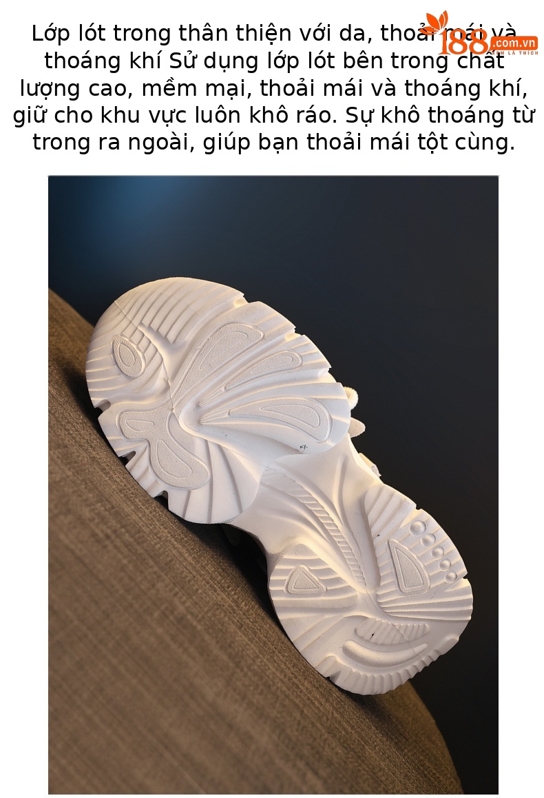 Giày sneaker nữ đế dày tăng chiều cao, lưới thoáng khí, phong cách thể thao — màu be chi tiết 9