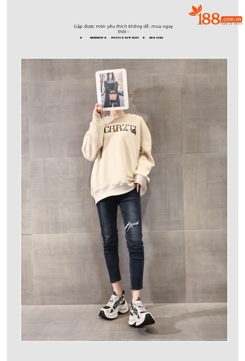 Giày sneaker nữ chunky đế dày lưới thoáng khí, tăng chiều cao — Xám đen chi tiết 6