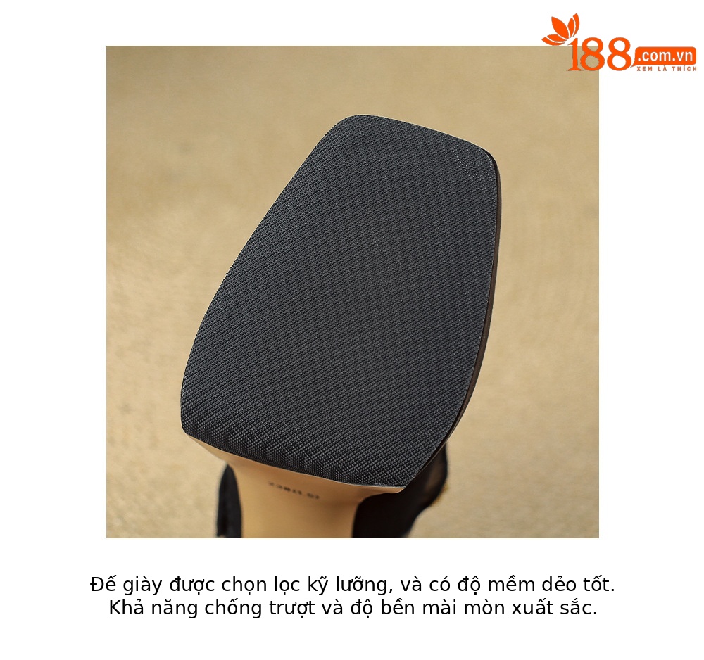 Giày cao gót nữ quai ngang gót vuông 12.5 cm phong cách Mary Jane – phù hợp mặc cùng áo dài cách tân — màu nâu, màu đen chi tiết 22
