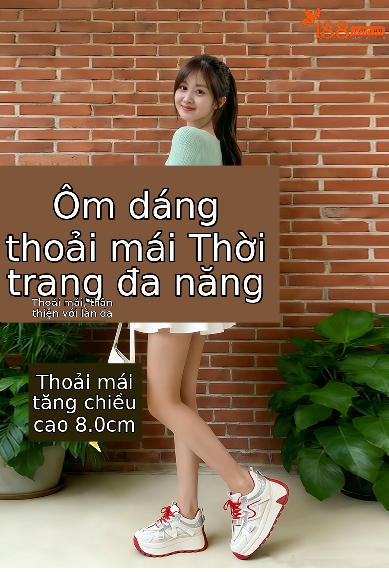 Giày sneaker nữ đế dày phong cách retro cổ điển — 5028 da tím, 5028 da vàng, 5028 da xám, 5028 da đỏ chi tiết 1