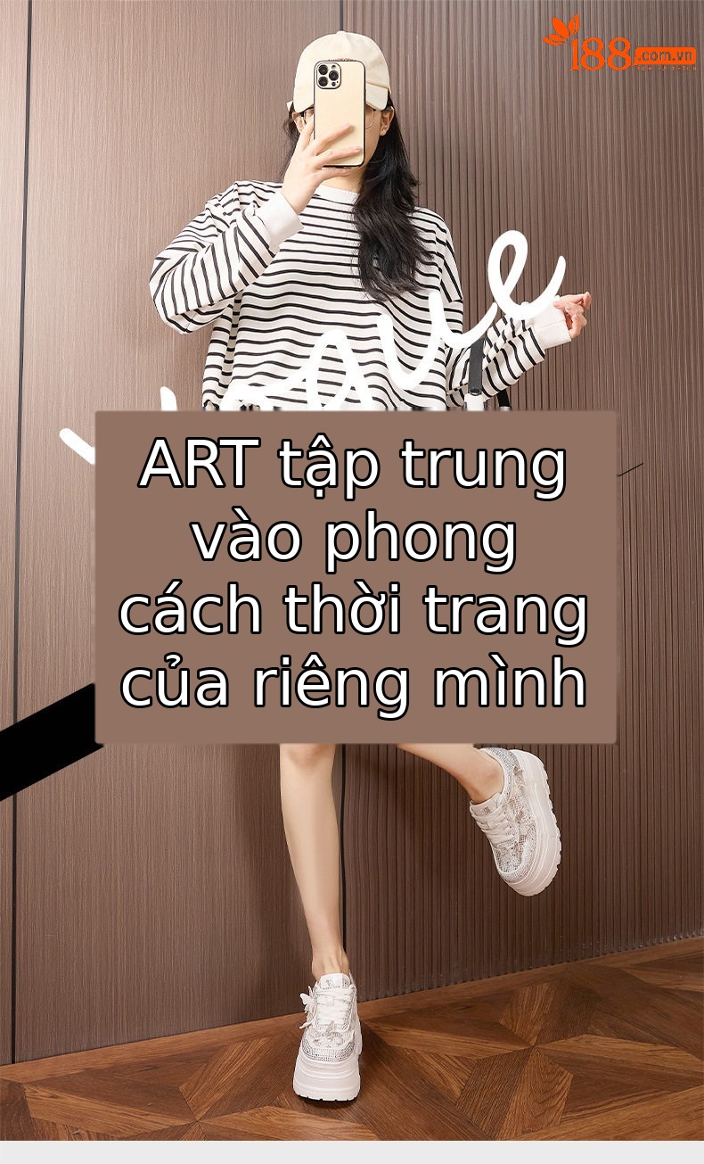 Giày sneaker nữ chunky đế dày trắng phối dây buộc, form thể thao — Trắng, Bạc chi tiết 1