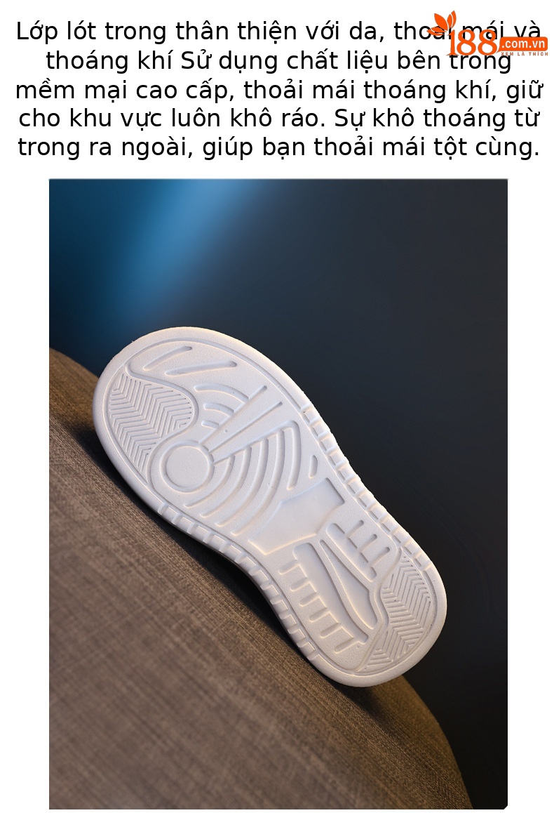 Giày sneaker nữ đế dày tăng chiều cao, mũi đầu to phong cách thể thao — ngọc trai trắng chi tiết 9