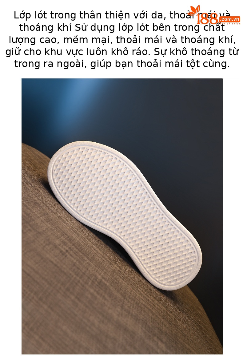 Giày sneaker nữ đế dày tăng chiều cao phong cách Hàn Quốc, đế xốp mềm thoải mái — Xám ngọc trai chi tiết 7