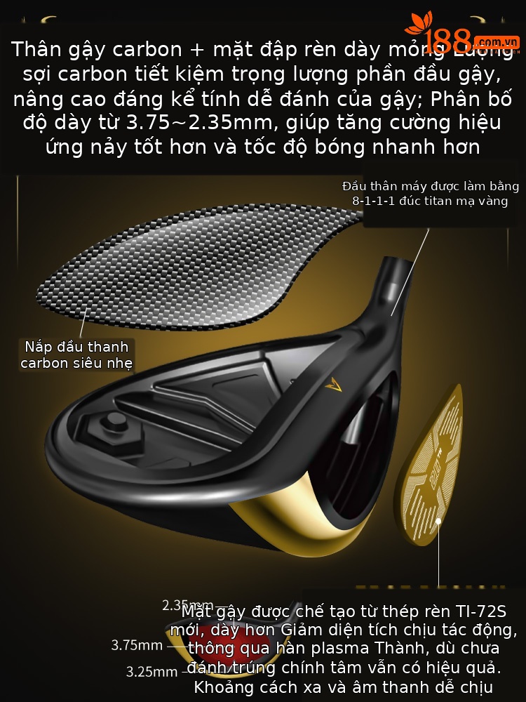 Bộ gậy golf carbon PGM phiên bản giới hạn đen vàng 13 gậy cao cấp kèm túi MTG088 — 【Thân carbon cấp R】13 gậy + túi golf MTG088, 【Thân carbon cấp SR】13 gậy + túi golf MTG088, 【Thân carbon cấp S】13 gậy + túi golf MTG088, 【Thân thép 950 cấp R】13 gậy + túi golf MTG088