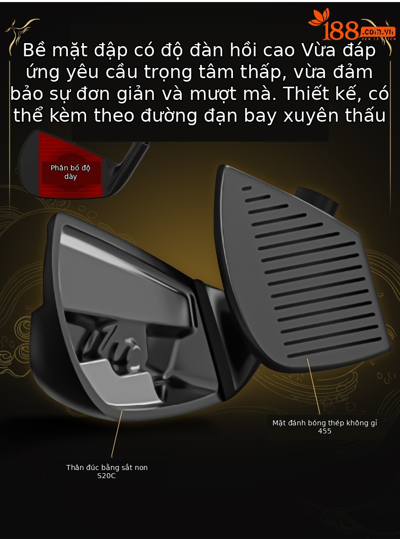 Bộ gậy golf carbon PGM phiên bản giới hạn đen vàng 13 gậy cao cấp kèm túi MTG088 — 【Thân carbon cấp R】13 gậy + túi golf MTG088, 【Thân carbon cấp SR】13 gậy + túi golf MTG088, 【Thân carbon cấp S】13 gậy + túi golf MTG088, 【Thân thép 950 cấp R】13 gậy + túi golf MTG088 chi tiết 10
