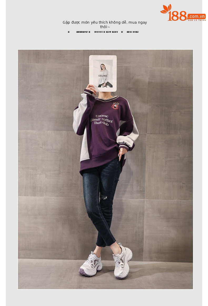 Giày thể thao nữ đế dày tăng chiều cao, phong cách dad sneaker, lưới thoáng khí — xanh lam chi tiết 5