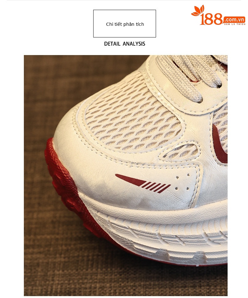 Giày thể thao nữ đế dày tăng chiều cao, phong cách dad sneaker, lưới thoáng khí — xanh lam chi tiết 6
