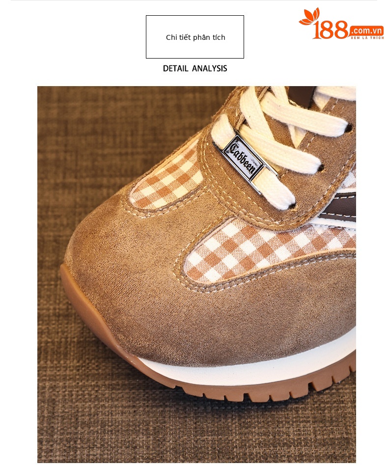 Giày sneaker nữ đế dày tăng chiều cao, phong cách thể thao giải trí — màu đen chi tiết 7