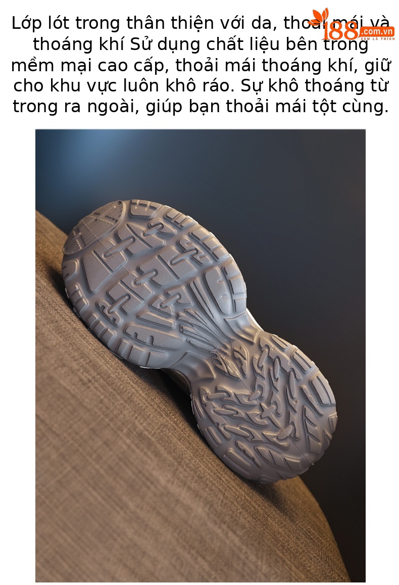 Giày sneaker nữ chunky đế dày lưới thoáng khí tăng chiều cao — màu be chi tiết 8