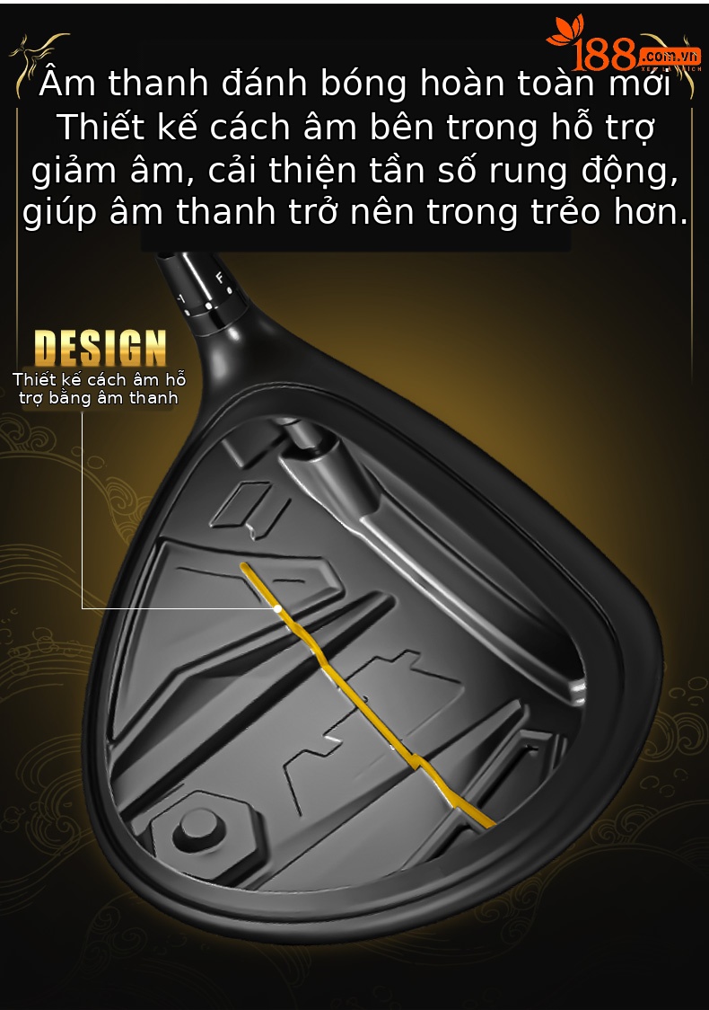 Gậy golf gỗ số 1 PGM-20TH thân carbon, mặt titan đúc đàn hồi cao, tay phải, tặng bao đầu gậy — 【Thân carbon cấp R】Gỗ số 1 màu đen vàng (tặng bao đầu gậy) MG088, 【Thân carbon cấp SR】Gỗ số 1 màu đen vàng (tặng bao đầu gậy) MG088, 【Thân carbon cấp S】Gỗ số 1 màu đen vàng (tặng bao đầu gậy) MG088 chi tiết 5