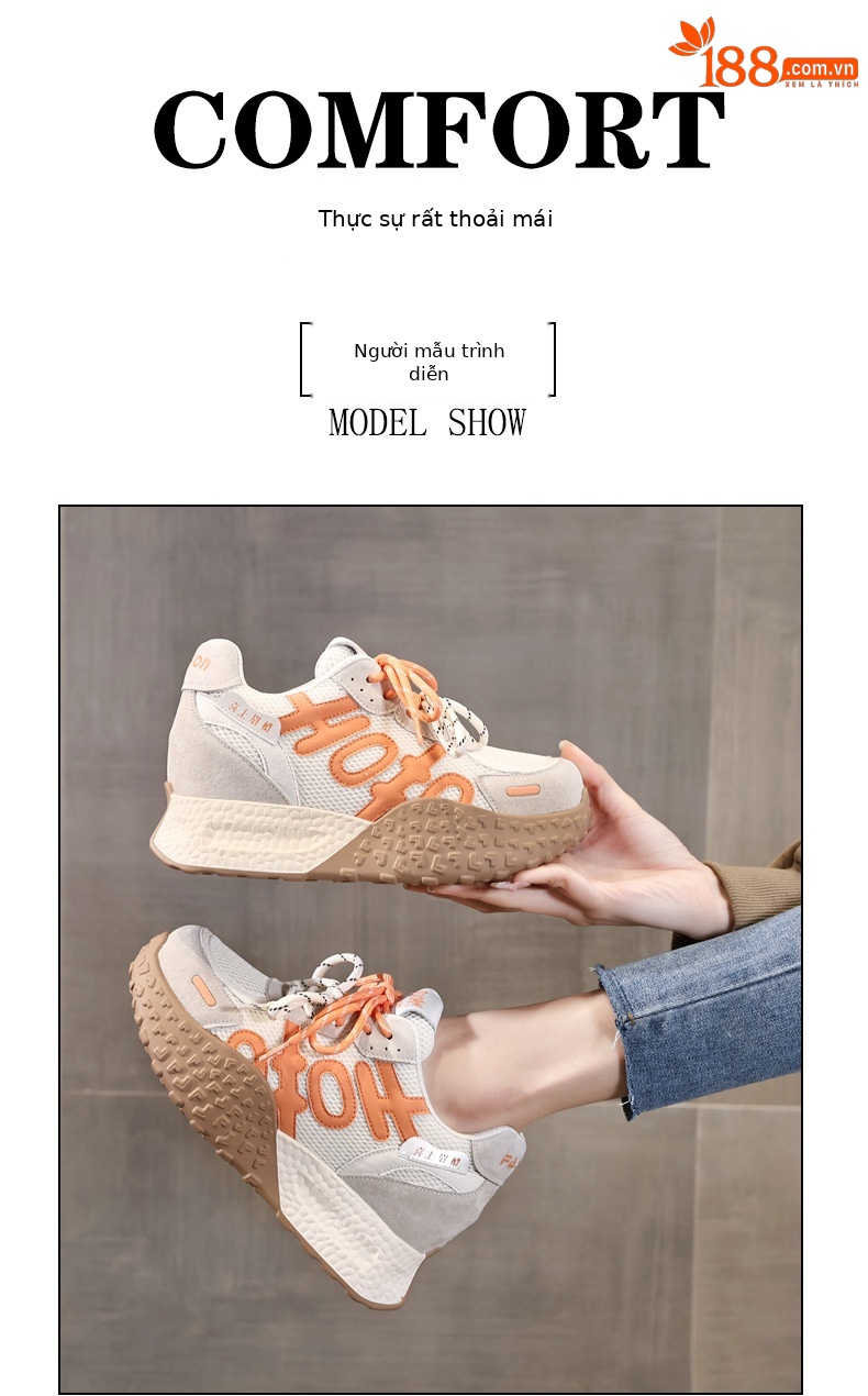 Giày sneaker nữ đế dày lưới thoáng khí phong cách cổ điển — màu sắc chi tiết 10