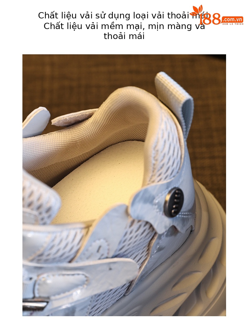 Giày sneaker nữ đế dày chunky lưới thoáng khí tăng chiều cao — màu sắc chi tiết 7