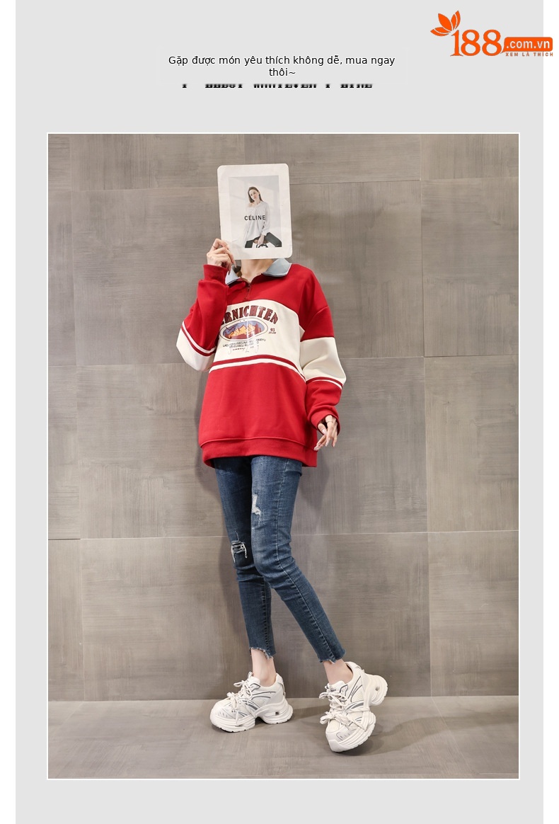 Giày sneaker nữ đế dày chunky lưới thoáng khí tăng chiều cao — màu trắng chi tiết 6