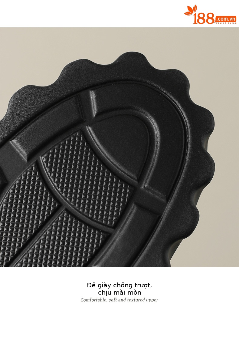 Giày loafer nữ đế xuồng cao gót 9 cm, mũi tròn, da bóng, tăng chiều cao — màu đen chi tiết 17
