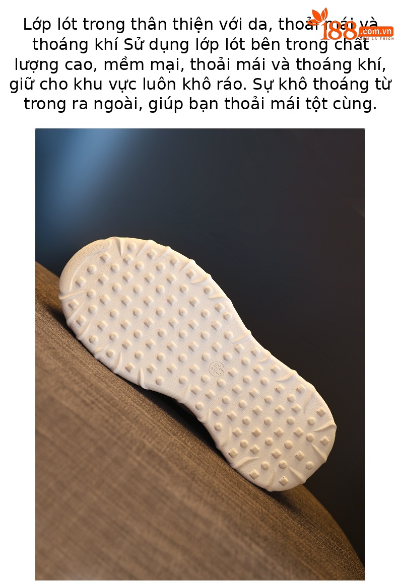 Giày sneaker nữ đế dày tăng chiều cao, form slip-on tiện lợi, đế bánh xốp mềm — màu be chi tiết 9