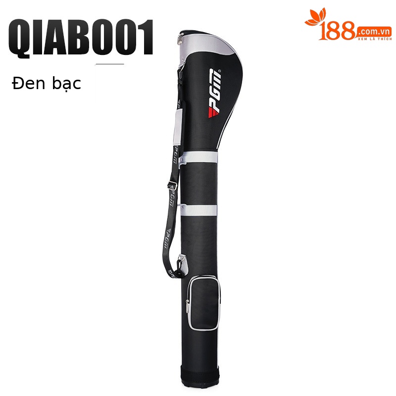 Túi đựng gậy golf PGM dạng đứng nhẹ, chứa 6-7 gậy, có quai đeo thể thao — QIAB001-Bạc đen, QIAB001-Toàn bộ bột, QIAB004-màu đen bạc, QIAB002-Xanh đen trắng