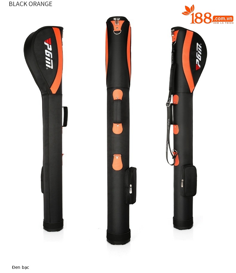 Túi đựng gậy golf PGM dạng đứng nhẹ, chứa 6-7 gậy, có quai đeo thể thao — QIAB001-Bạc đen, QIAB001-Toàn bộ bột, QIAB004-màu đen bạc, QIAB002-Xanh đen trắng chi tiết 16