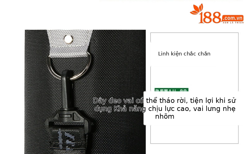 Túi đựng gậy golf PGM dạng đứng nhẹ, chứa 6-7 gậy, có quai đeo thể thao — QIAB001-Bạc đen, QIAB001-Toàn bộ bột, QIAB004-màu đen bạc, QIAB002-Xanh đen trắng chi tiết 19