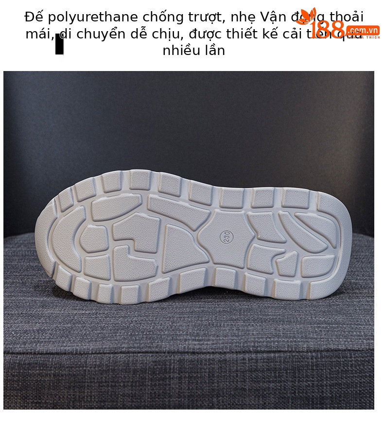 Giày sneaker nữ đế dày tăng chiều cao phong cách cổ điển — Xám 5032, Vàng 5032 chi tiết 9